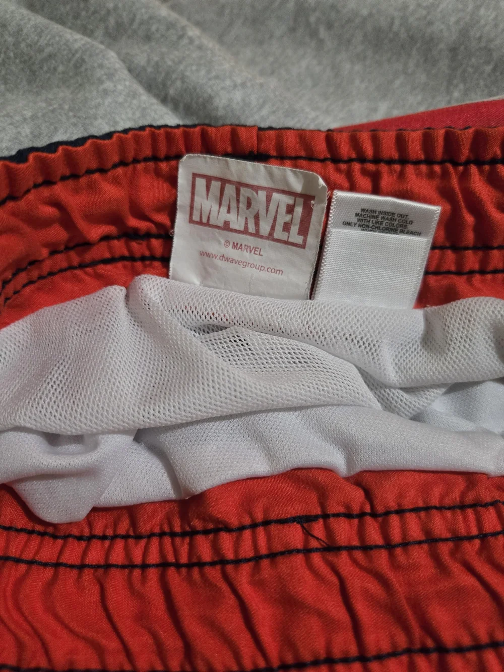 Marvel Spider-Man Boys Swim Trunks Shorts Gray Blue Red XS Superhero Beach Pool
